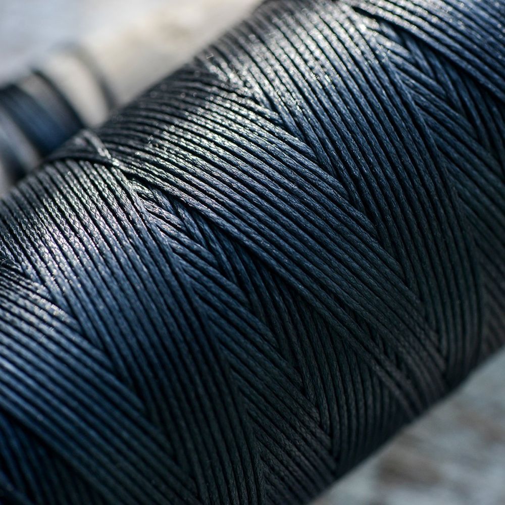 шнур вощеный, цвет черный, 1х0.3 мм