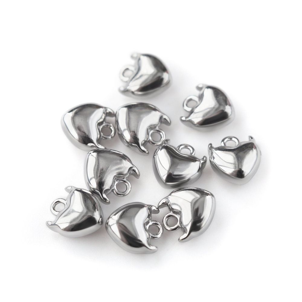 подвеска сталь "№13", цвет стальной, 8x7x4 мм