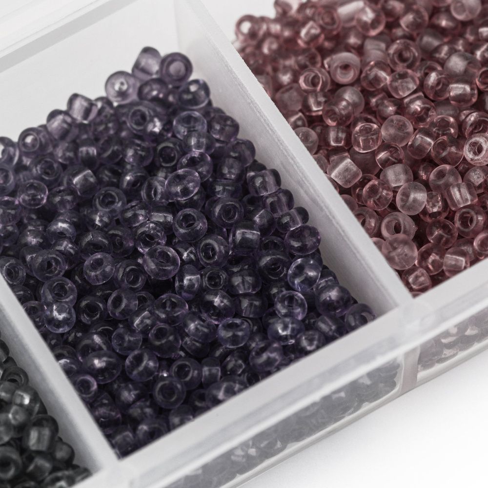 набор бисера круглого "южная ночь", 7 цветов