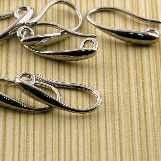 швензы "летиция", цвет платина, 15х8 мм