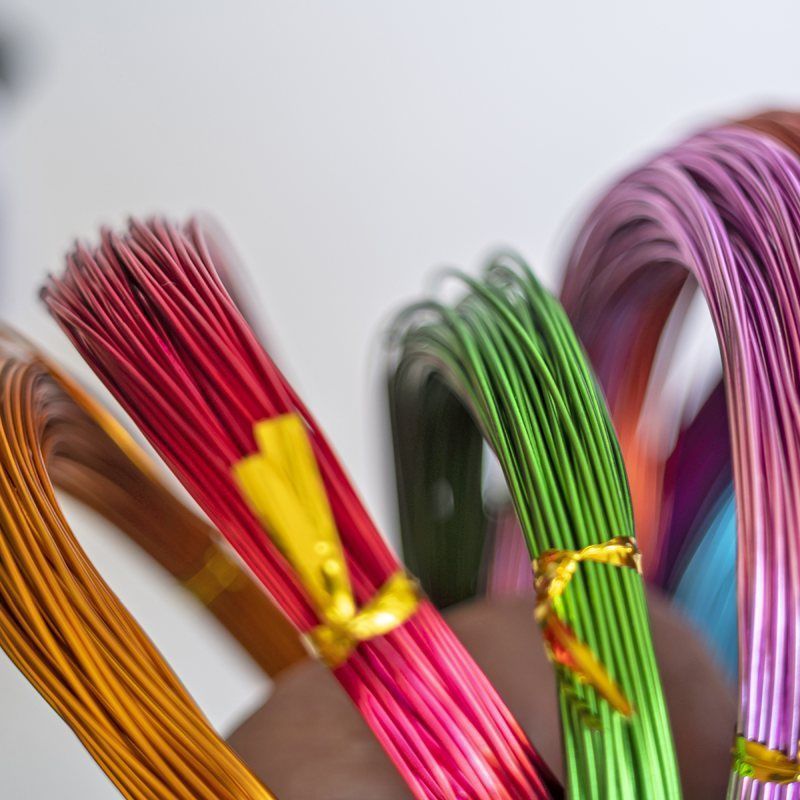 проволока алюминиевая, цветовой микс, 1 мм