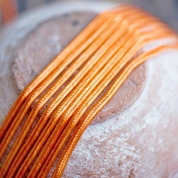 сутаж, оранжевый, 3х1 мм (уп 5 м)