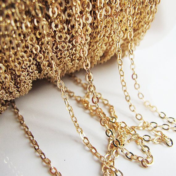 цепочка "овал", цвет золото, звено 3х2х0.5 мм