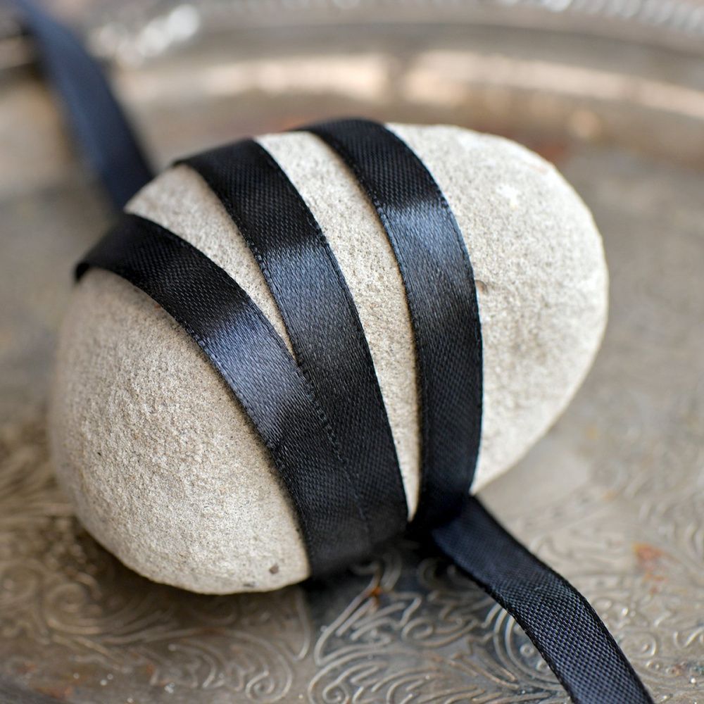 лента, атлас, цвет черный, ширина 10 мм ленты