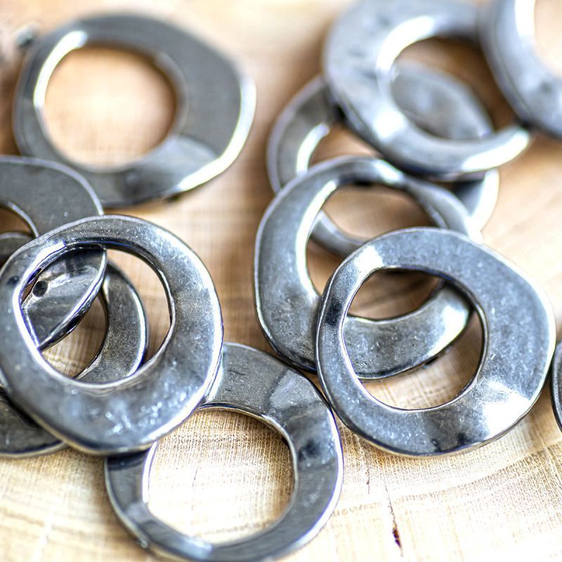 рамка для бусин "спот", цвет черный, 20.5x20.5x3 мм