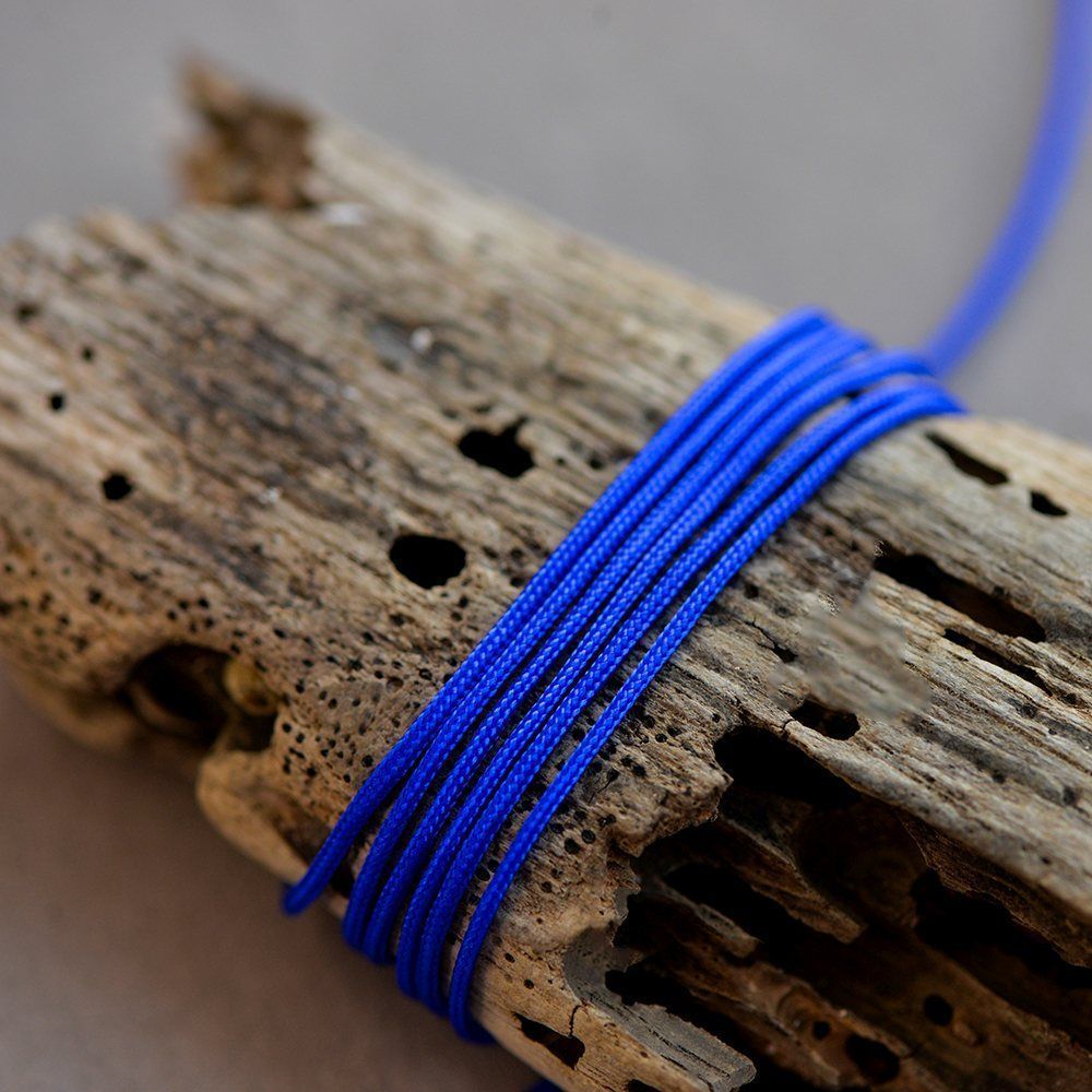 шнур, полиэстер, цвет синий электрик, 1 мм  