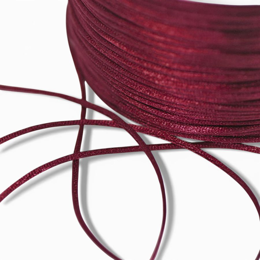 шнур атласный для кумихимо, цвет свекольный, 1 мм