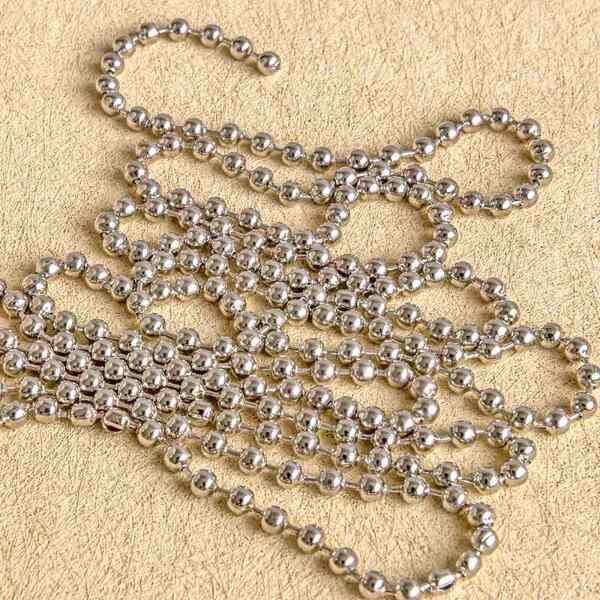 цепочка "шарик", цвет платина, шарик 3.2 мм