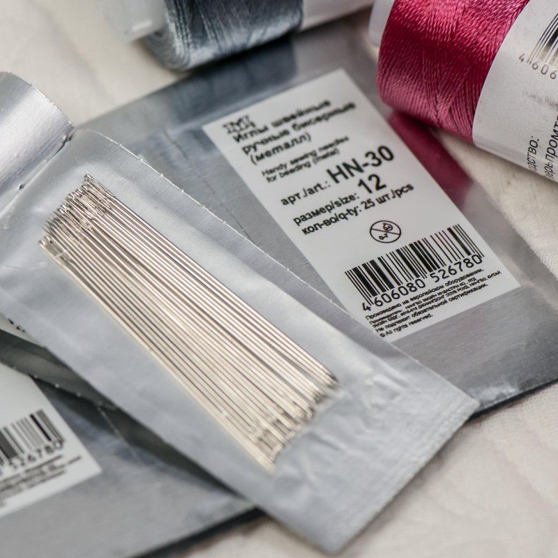 инструмент, иглы для бисера №12