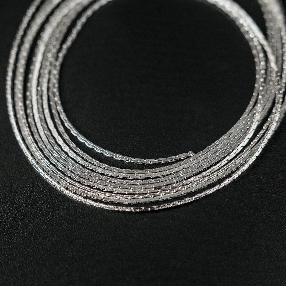 цепочка "кардан", цвет платина, звено 0.9x0.6 мм