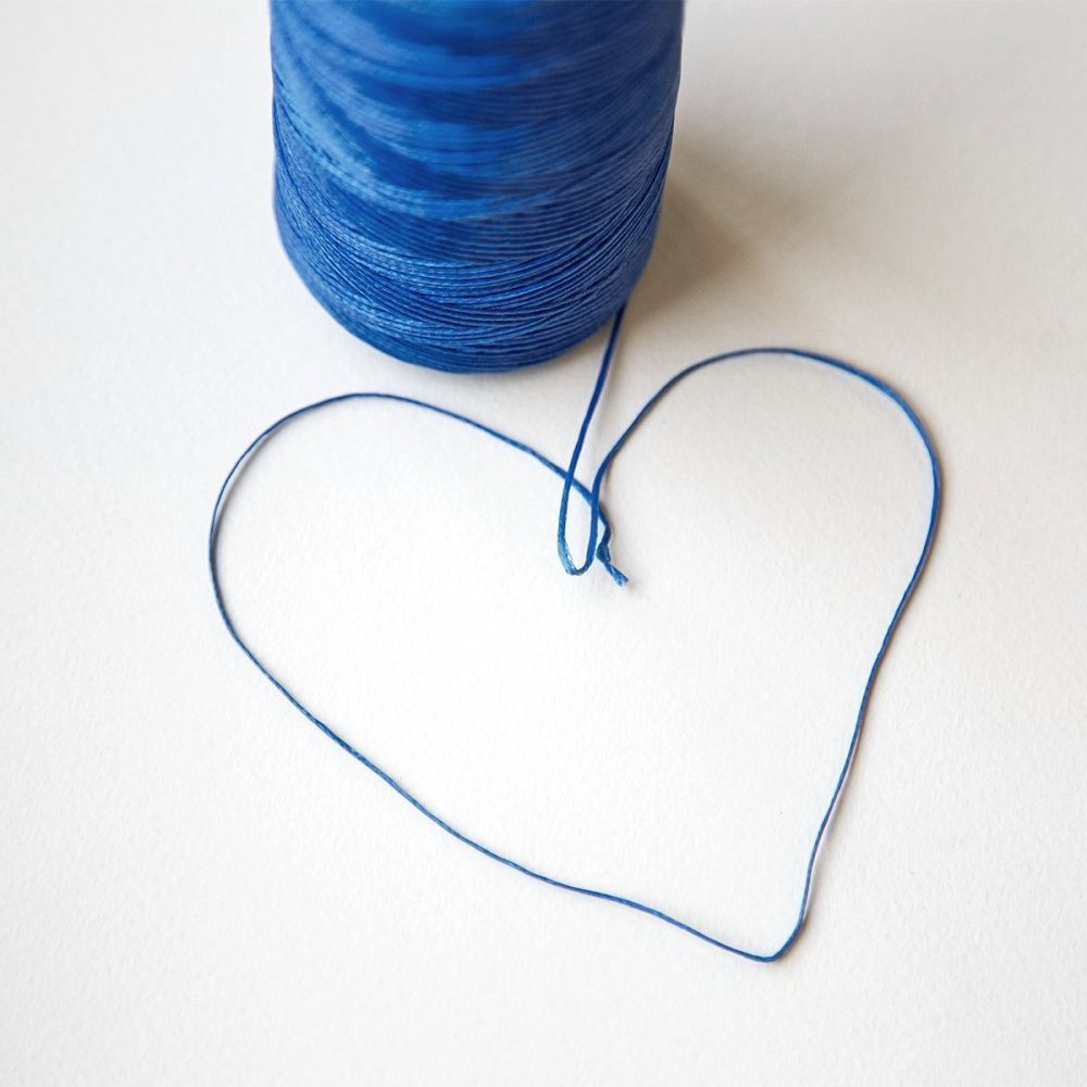 шнур вощеный, цвет синий, 1х0.3 мм