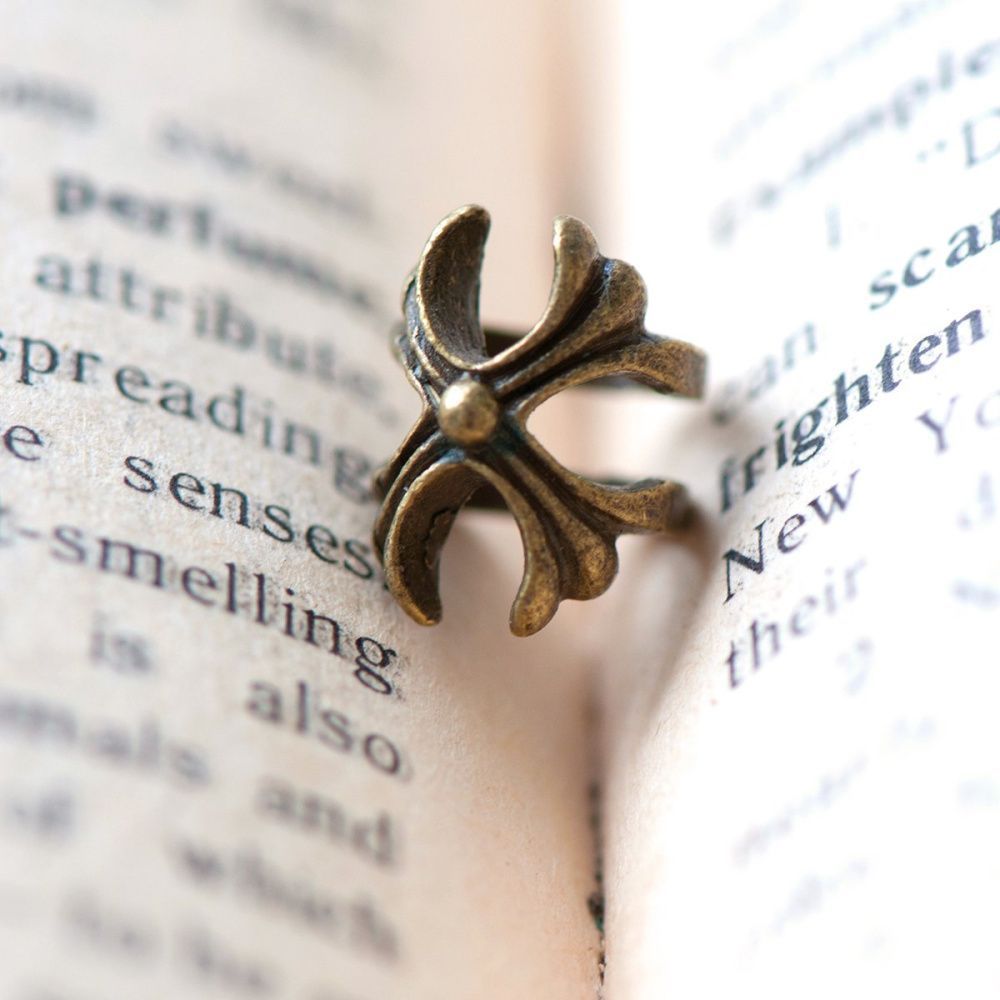 ес бусина металл "крест", цвет античная бронза, 12х9х10 мм