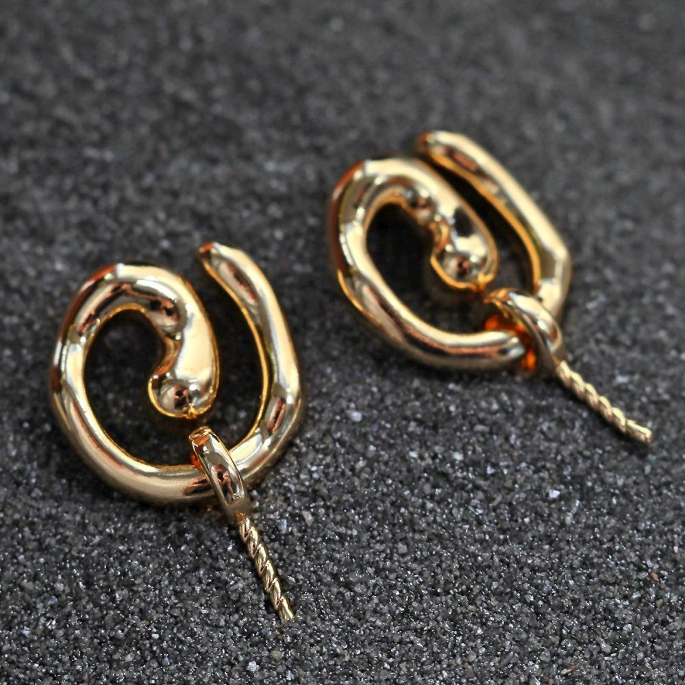 пуссеты "вортекс", позолоченные, 22 мм