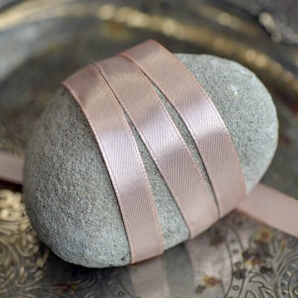 лента, атлас, цвет розово-лососевый, ширина 10 мм ленты