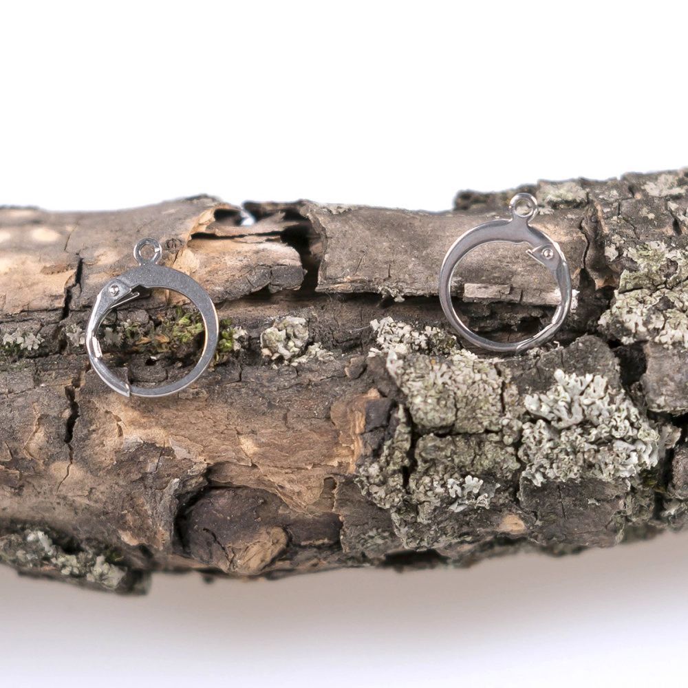 швензы "рондель", сталь гипоаллергенная, 14.5x12x2 мм