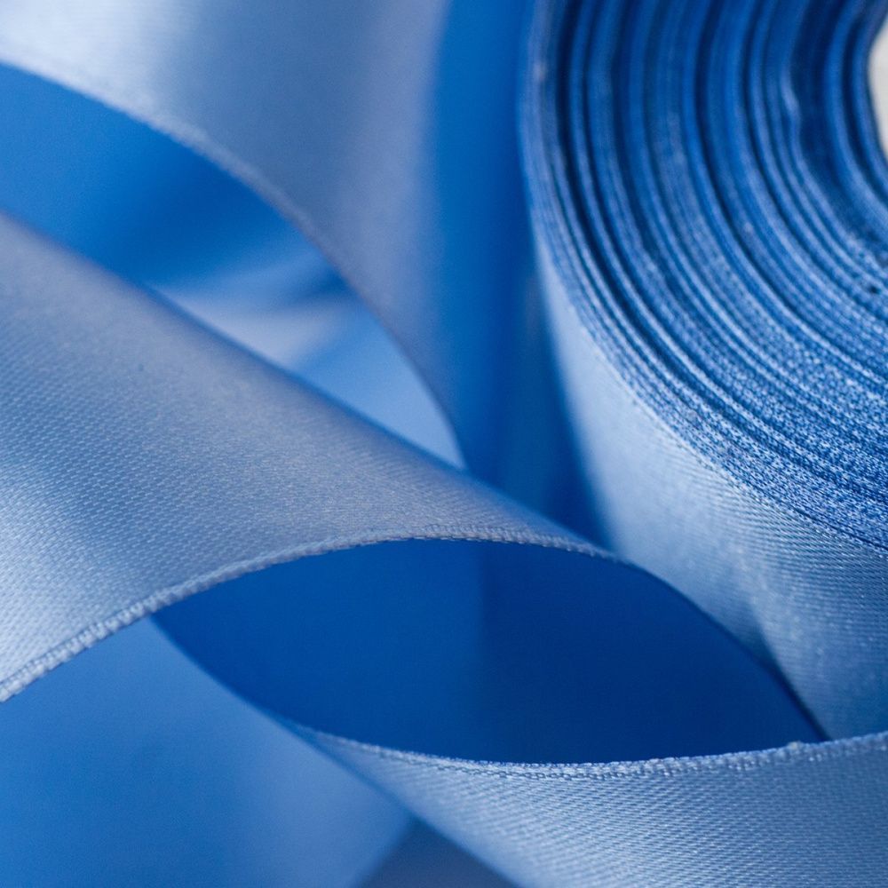 лента, атлас, цвет лавандовый, ширина 50 мм ленты