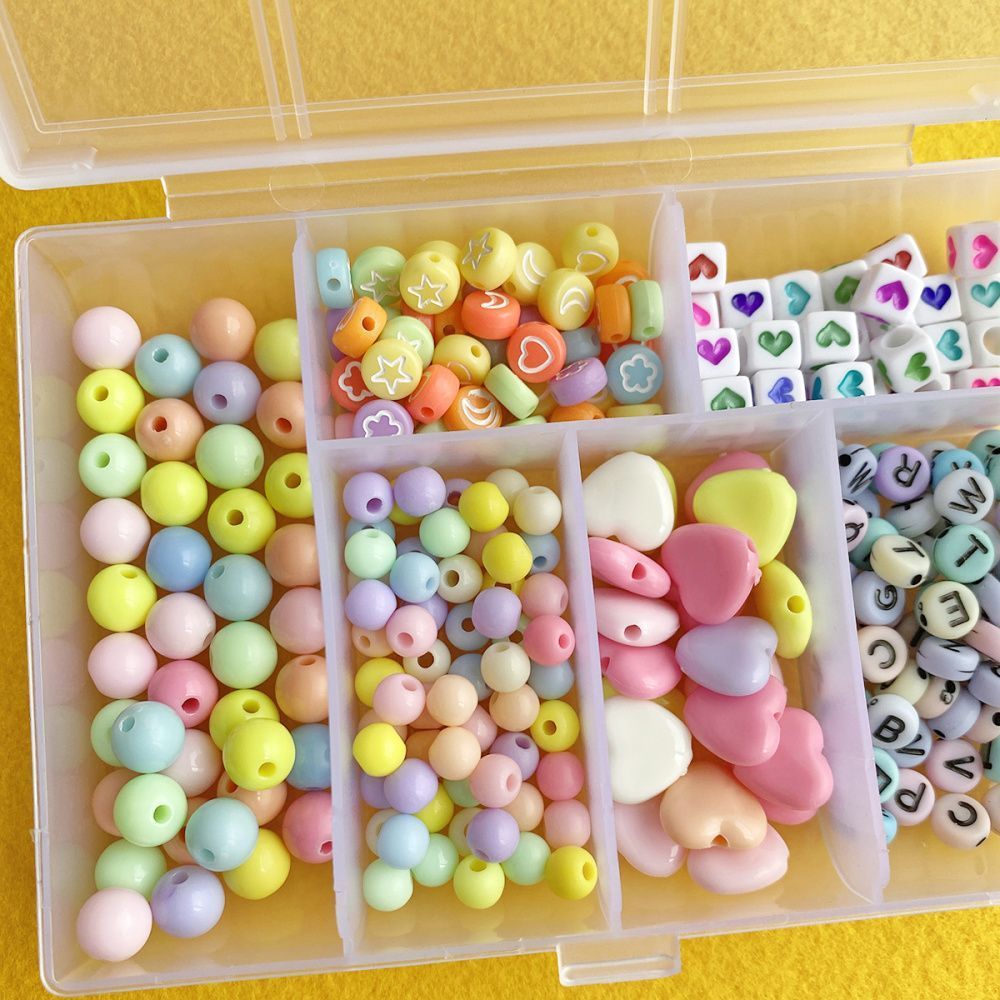 набор бусин в органайзере "агата"