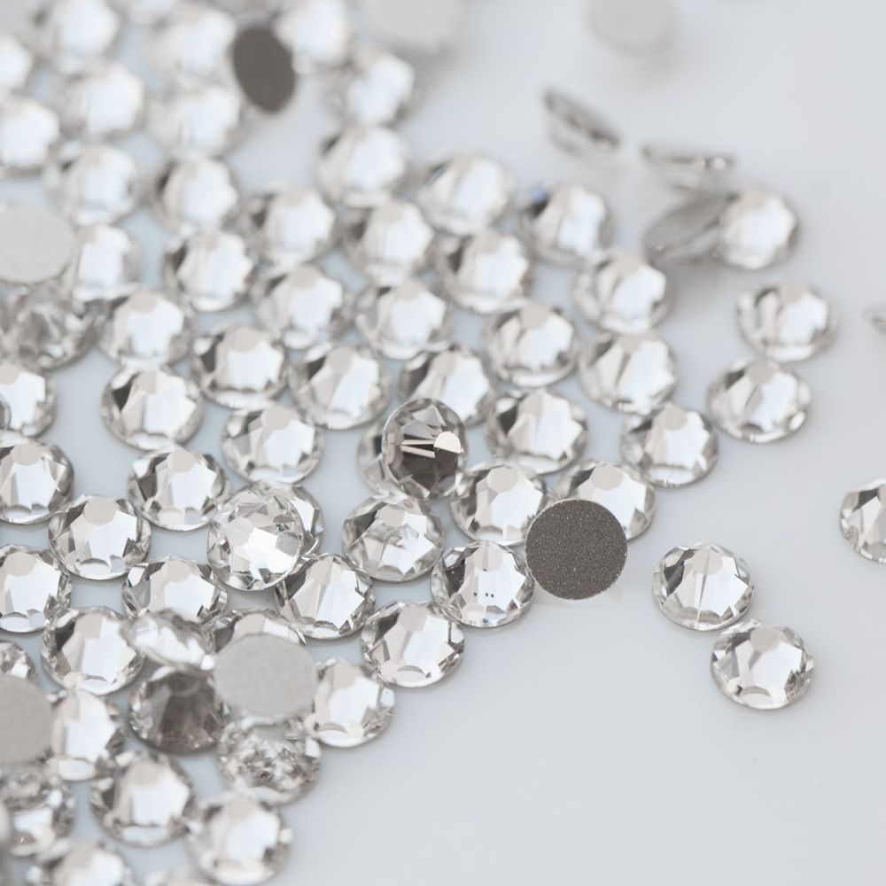 стразы клеевые холодной фиксации люкс, cristal, ss20