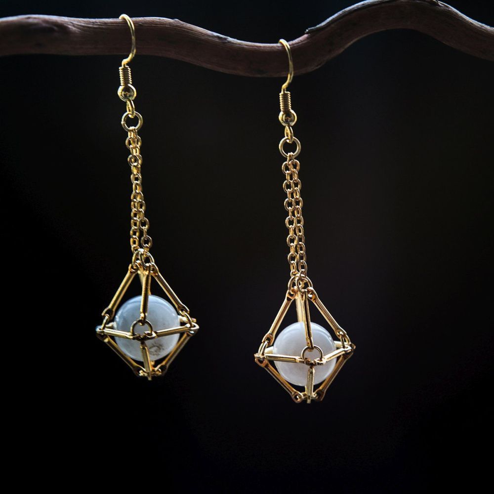 швензы "баскет", цвет золото, 65 мм