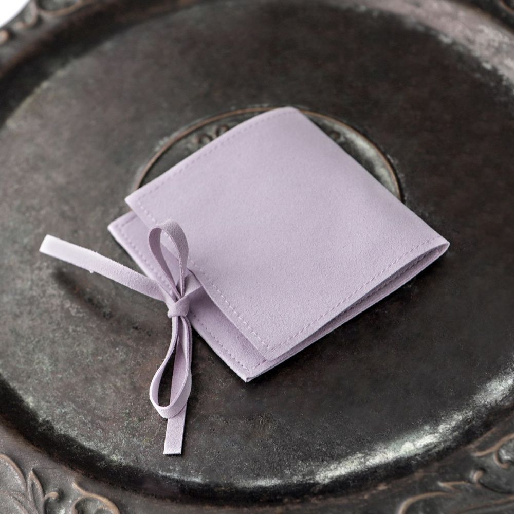 конверт для украшений, микрофибра, цвет сиреневый, 80х80 мм