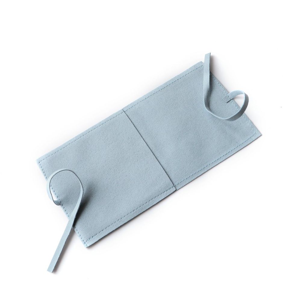 конверт для украшений, микрофибра, цвет голубой, 90х90 мм