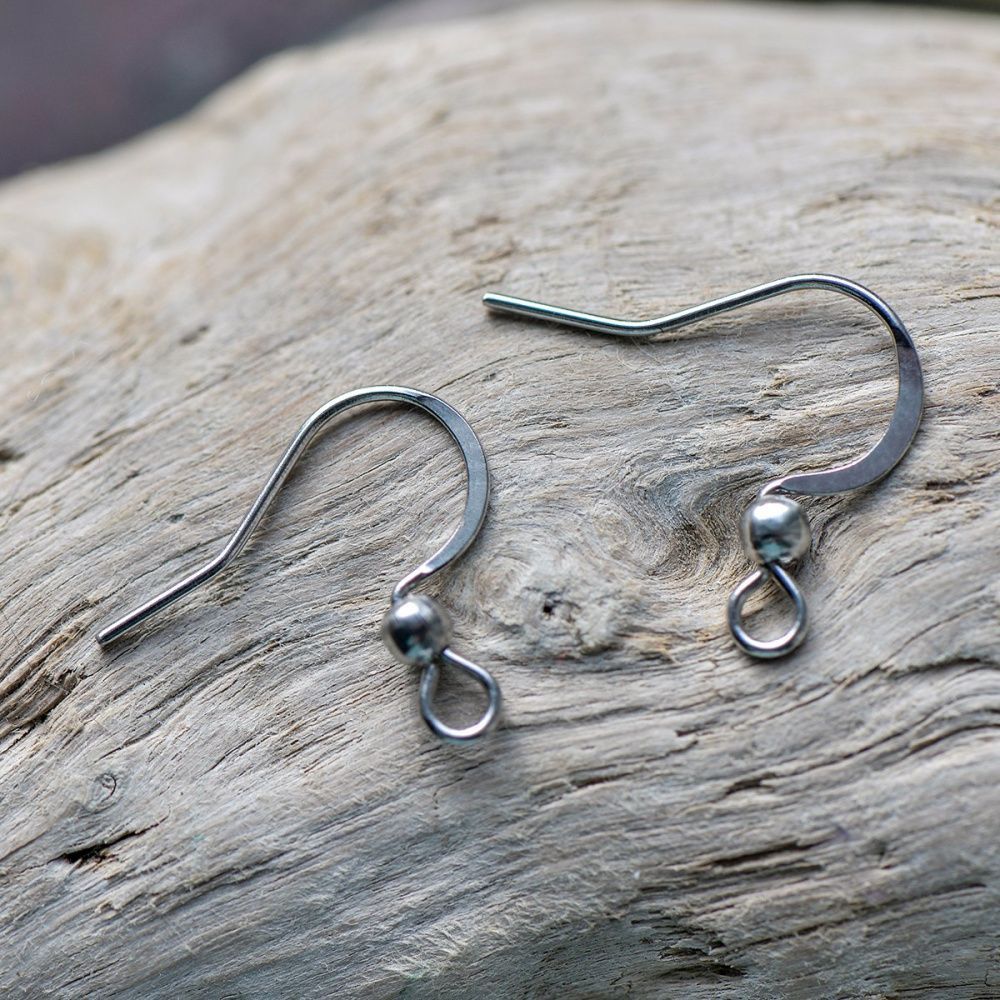 швензы "шарик", сталь гипоаллергенная, 18x16x2 мм