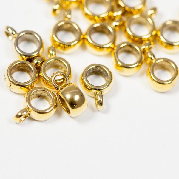 бейл "бочонок", цвет античное золото, 9x6x4 мм