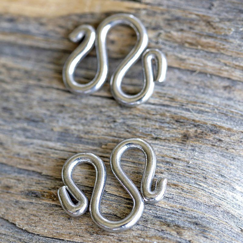 Замочки замок для украшений "м", цвет платина, 14.5x12x1.5 мм