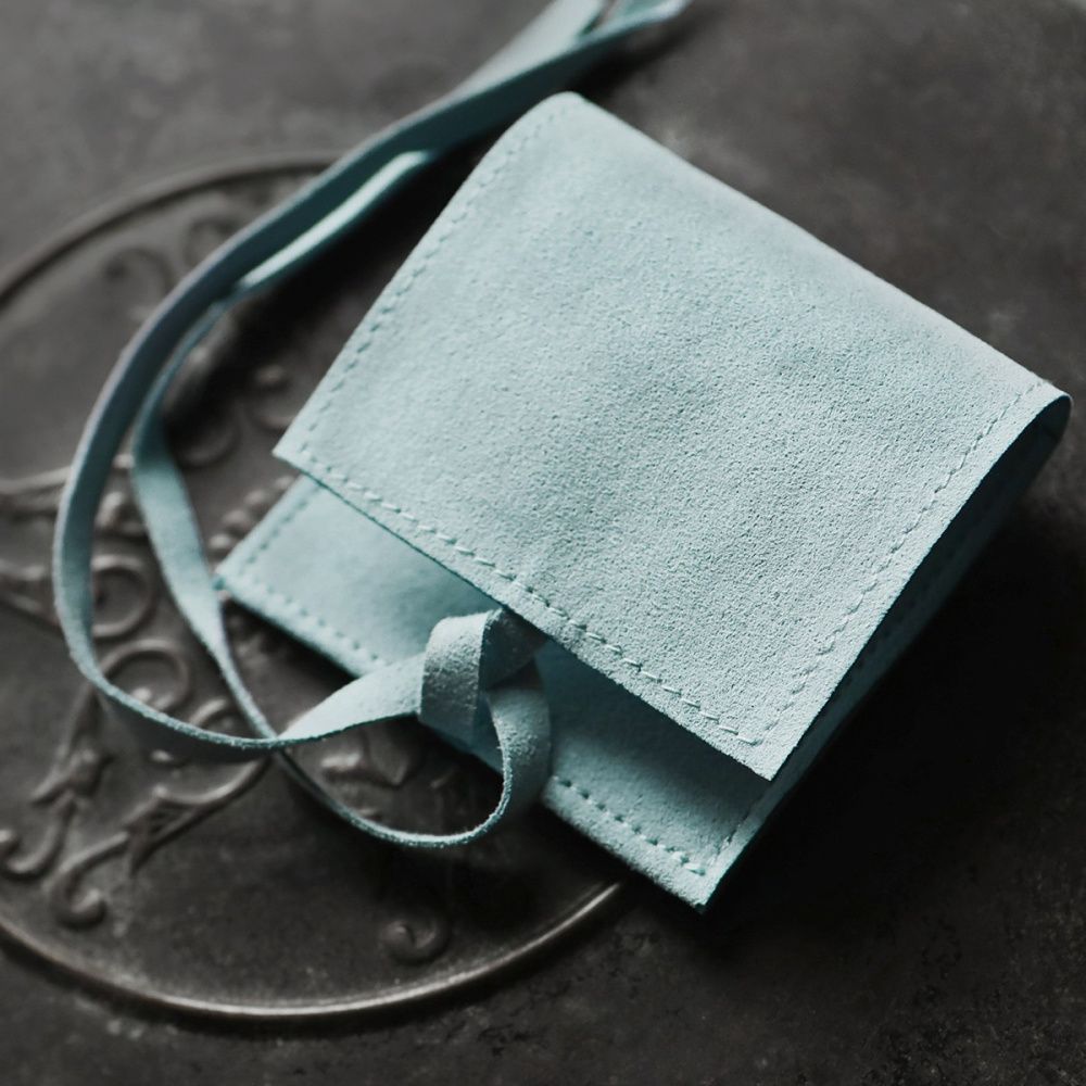 конверт для украшений, микрофибра, цвет голубой, 60х60 мм