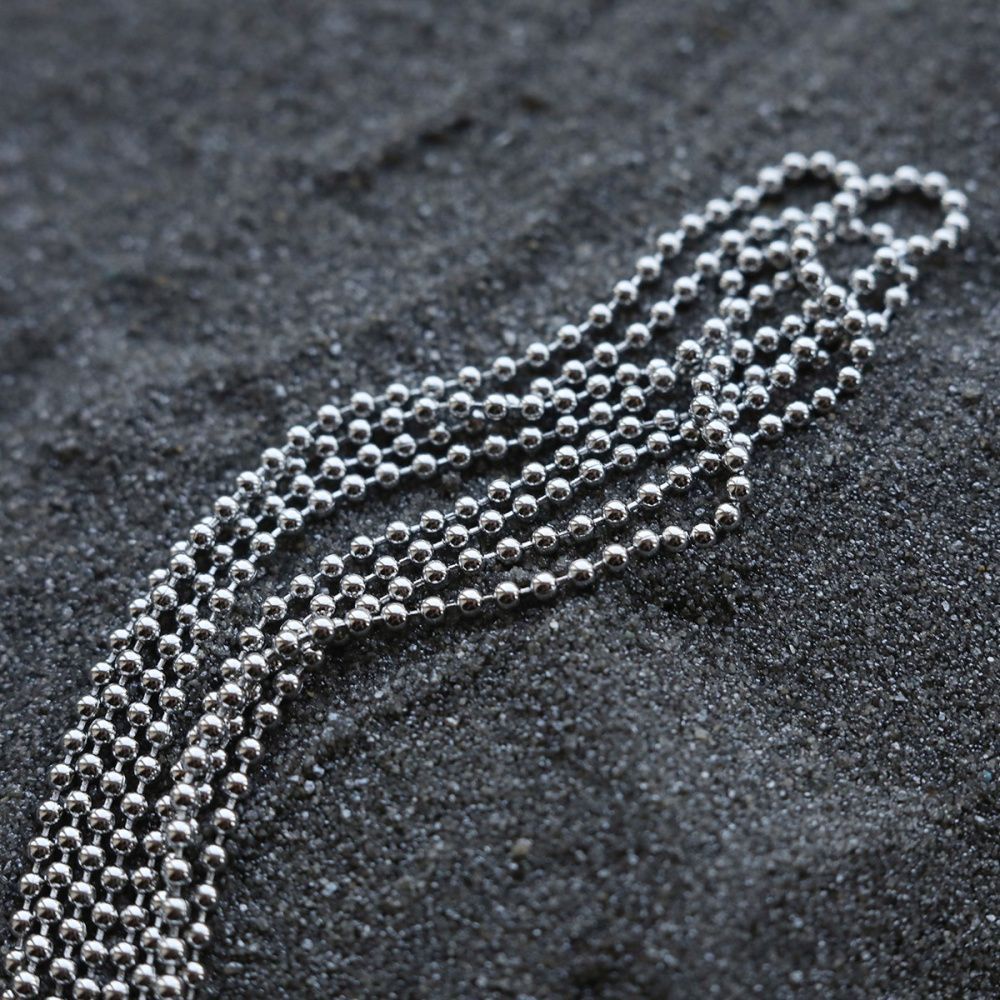 цепочка "шарик 304", цвет стальной, шарик 1.5 мм