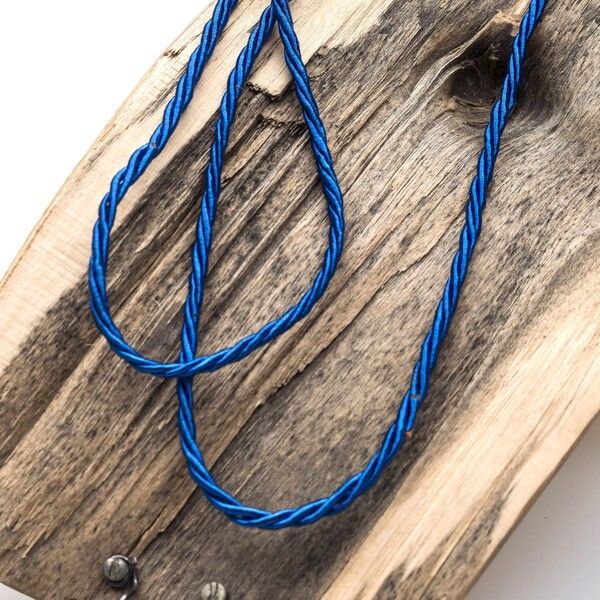 шнур витой из полиэстера, цвет синий, 2.5 мм