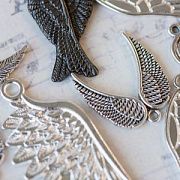 Микс металлический из подвесок "Крылья", цветовой и размерный микс (уп 20 г)