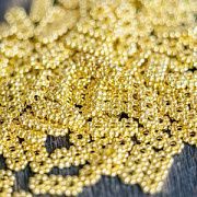 Разделитель тройной "Ромашка", цвет золото, 12.5x5x2 мм