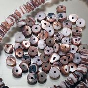 Бусина из ракушки, "Хейши", цвет натуральный, 3-5x1.5-4 мм (уп.5 г)