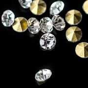 Стразы ювелирные, стекло, цвет Crystal, 2.3-2.4 мм (уп 20 шт)