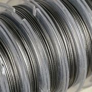 Тросик ювелирный в оплетке, цвет серебристый, d 0.45 мм, 10 м