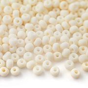 Бисер "Радуга", цвет сливочный непрозрачный матовый, 6/0 (уп 7 г)