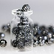 Бусина "Шамбала" 8, цвет гематит, 8 мм