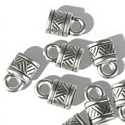 Концевик для шнура "Бангкок", цвет античное серебро, 10x6.5x4.5 мм