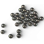 Ракушечный жемчуг круглый, класс "А", цвет зеленовато-черный, 10 мм