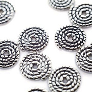 Разделитель для бусин "Канат", цвет античное серебро, 10x1.2 мм