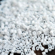 Бисер "Радуга", цилиндр, цвет белый дым, 2x1.5 мм (уп 7 г)