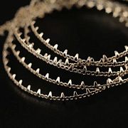 Проволока медная ободковая, цвет светлое золото, 4x1.5 мм, 1 м