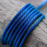 Шнур, полиэстер, круглый, цвет синий, 2 мм  