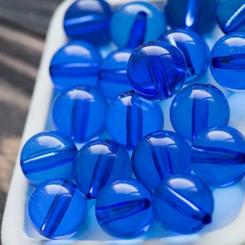 бусина, акрил 20, цвет синий, 20 мм