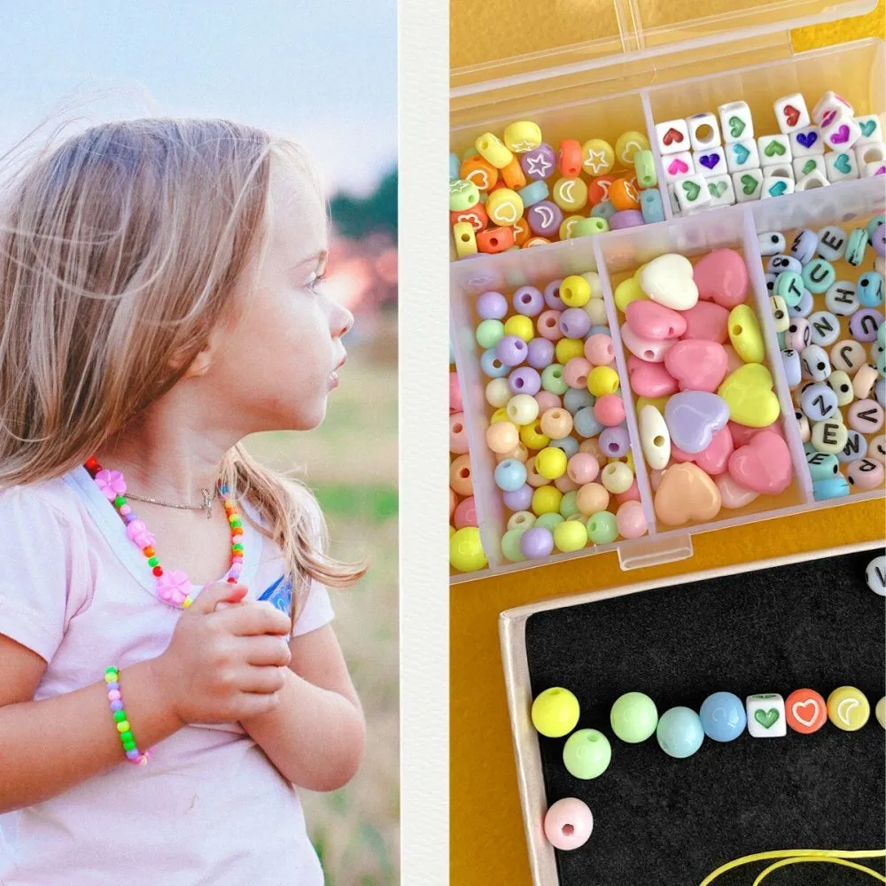 набор бусин в органайзере "агата"