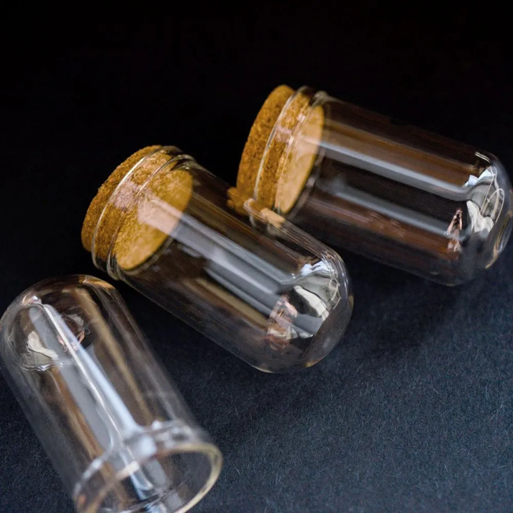 колба с крышкой, прозрачная, 44.5x25 мм