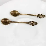 Подвеска металлическая "Императорская ложка", цвет античная бронза, 59х11х4 мм