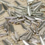 Подвеска металлическая "Дагер", цвет античное серебро, 15.5x5x2 мм
