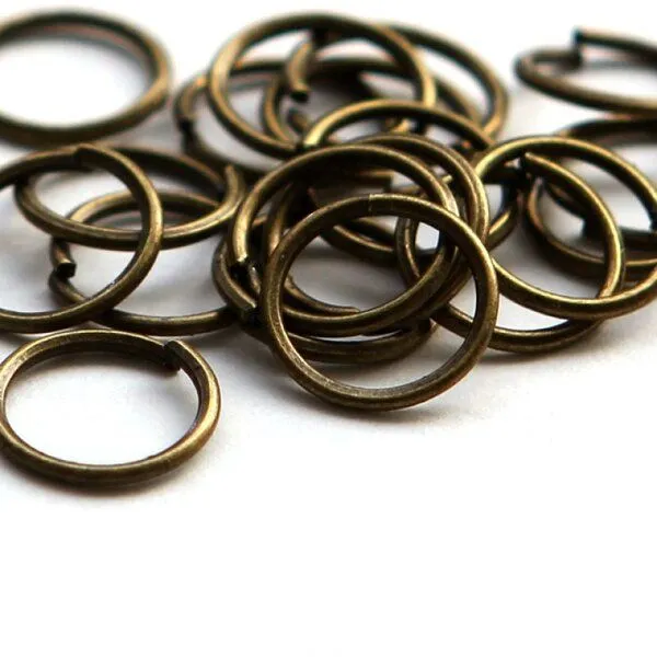 колечко соединительное 8, цвет античная бронза, 8 мм